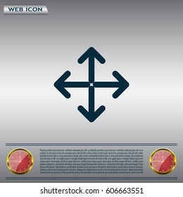 Extend, Re-size, Enlarge. Vector illustration