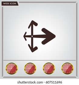 Extend, Re-size, Enlarge. Vector illustration