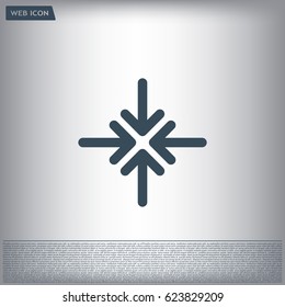 Extend, Re-size, Enlarge. Vector illustration