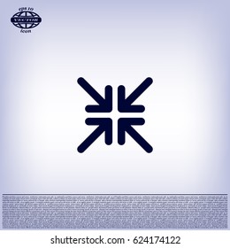 Extend, Re-size, Enlarge. Vector illustration