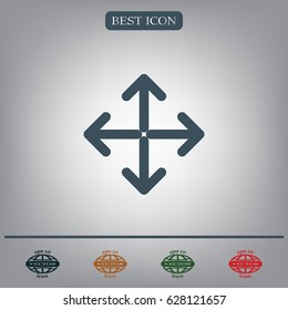 Extend, Re-size, Enlarge. Vector illustration