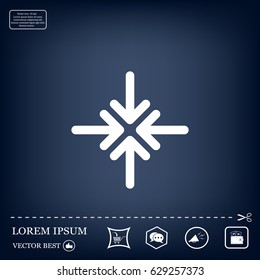 Extend, Re-size, Enlarge. Vector illustration