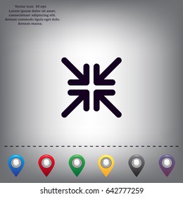 Extend, Re-size, Enlarge. Vector illustration
