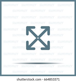 Extend, Re-size, Enlarge. Vector illustration