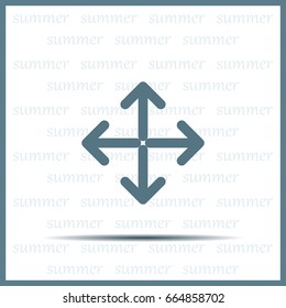 Extend, Re-size, Enlarge. Vector illustration