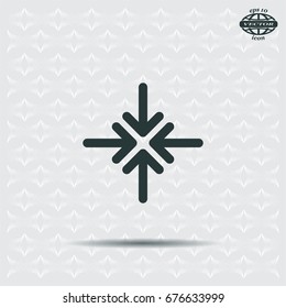 Extend, Re-size, Enlarge. Vector illustration