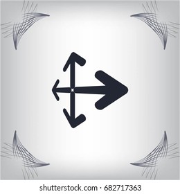 Extend, Re-size, Enlarge. Vector illustration