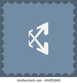 Extend, Re-size, Enlarge. Vector illustration