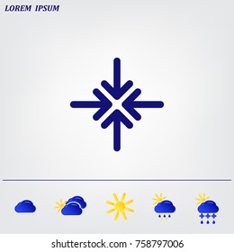 Extend, Re-size, Enlarge. Vector illustration