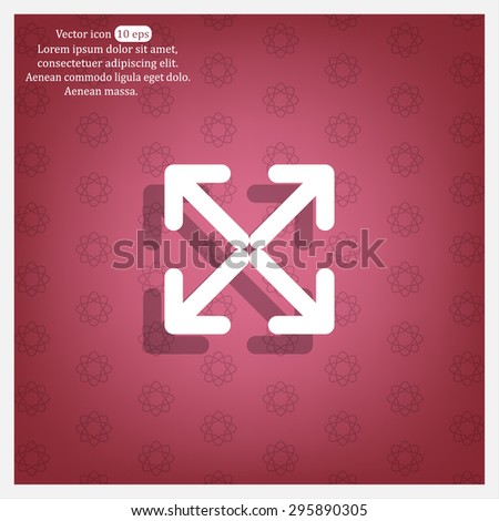 Extend, Re-size, Enlarge. Vector illustration