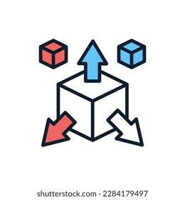 Icono de marca extensible en vector. Ilustración