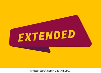 Extended banner vector, Extended image