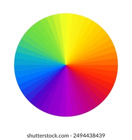 Extended Color Wheel Spectrum Vector Illustration