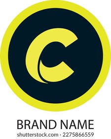 Extended letter C vector design