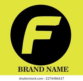 Extended letter F vector design