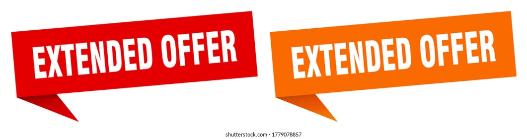 erweiterter Angebotsbanner. Angebotspalette mit erweitertem Angebot