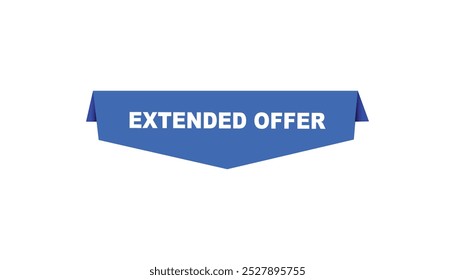 Extended offer web banner templates. Vector Illustration 