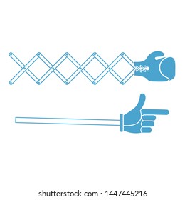 Extended punching arm & pointing finger