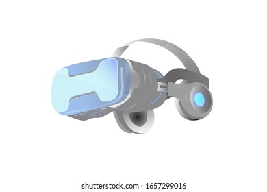 Erweiterte Realität. Brille der virtuellen Realität. Gemischte Realität.