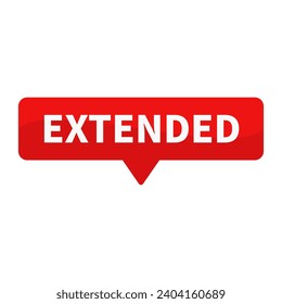 Extended In Red Rectangle Shape For Information Announcement Business Marketing Social Media Promotion
