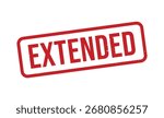 Extended red rubber stamp. Extended Grunge design with dust scratches.
Extended sign, logo, badge, icon, sticker, label, emblem, stamp, symbol isolated illustration.