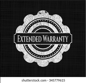 Extended Warranty chalkboard emblem