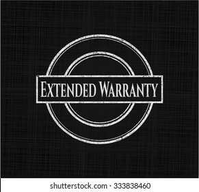 Garantía extendida con textura de pizarra