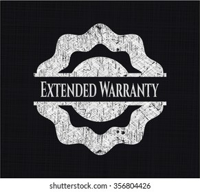 Extended Warranty with chalkboard texture