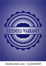 Extended Warranty with jean texture