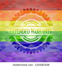 Extended Warranty lgbt colors emblem 