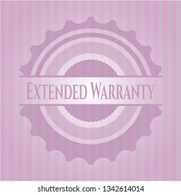 Extended Warranty pink emblem