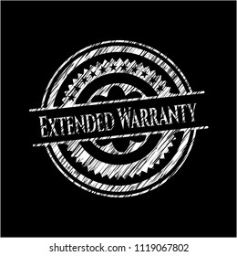 Extended Warranty written on a chalkboard