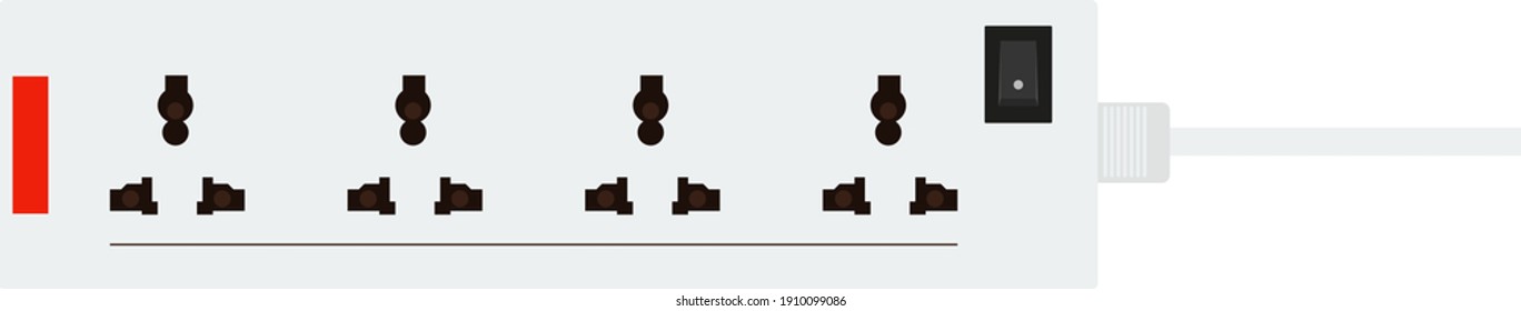 Erweiterungsplatine, Illustration, Vektorgrafik auf weißem Hintergrund.