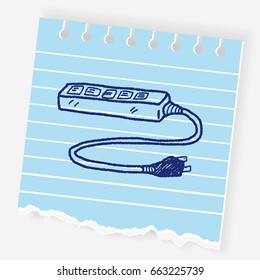 extension cord doodle