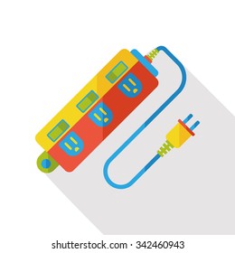 Extension cord flat icon