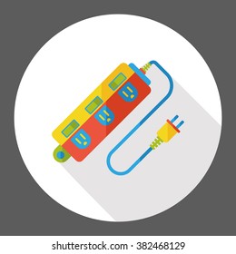 Extension cord flat icon