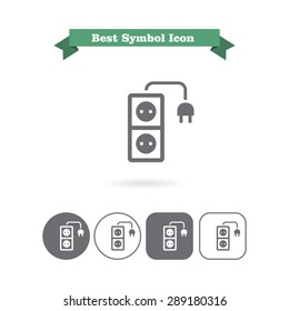 Extension cord icon