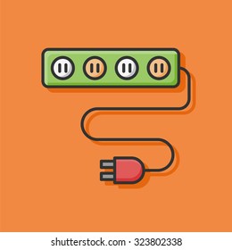 Extension cord icon