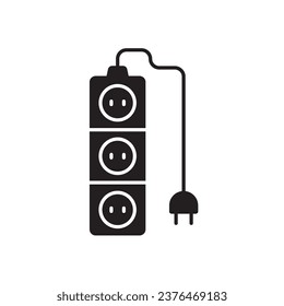 Extension cord icon. Extension cord flat sign design. Extension cord symbol vector pictogram. UX UI icon