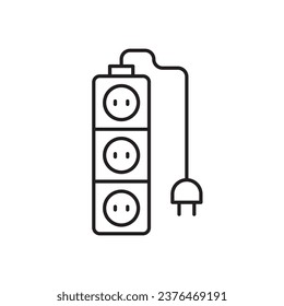 Extension cord icon. Extension cord flat sign design. Extension cord symbol vector pictogram. UX UI icon