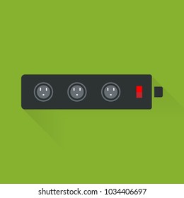 Extension cord icon. Vector