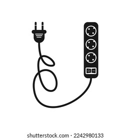 extension cord icon vector design template illustration
