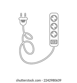 extension cord icon vector design template illustration