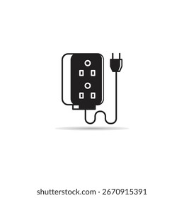 Ilustración vectorial del icono del cable de extensión