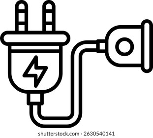 Extension Cord New Creative Icon Design Vector