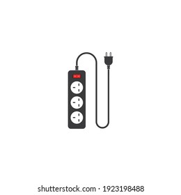 extension cord simple vector icon illustration in flat design