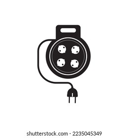 extension cord simple vector icon illustration in flat design