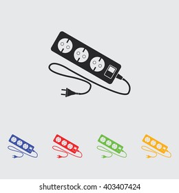 extension cord vector icon