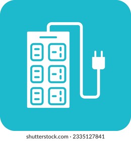 Extension Cord vector icon. Can be used for printing, mobile and web applications.