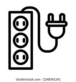 Vectorliniendesign des Erweiterungskastens
